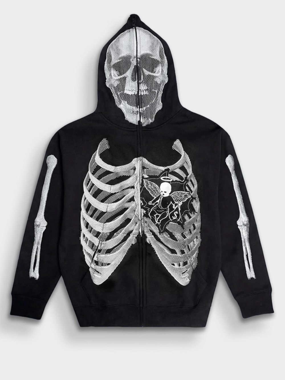 Hasta Muerte Zip Up Skelly